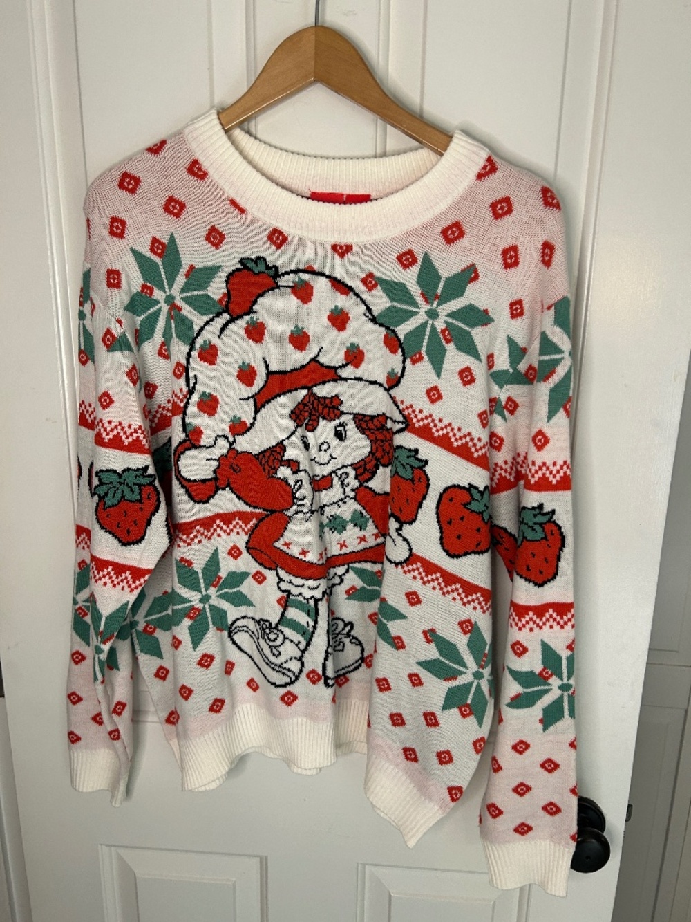 NWOT Strawberry Shortcake Holiday Sweater - Size Medium